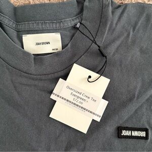 Joah Brown Oversized Crew In washed black or evergreen